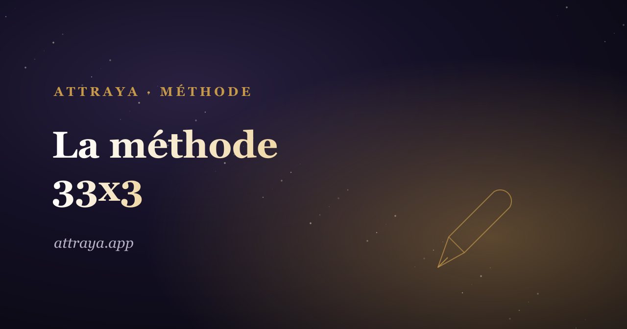 Méthode 33x3