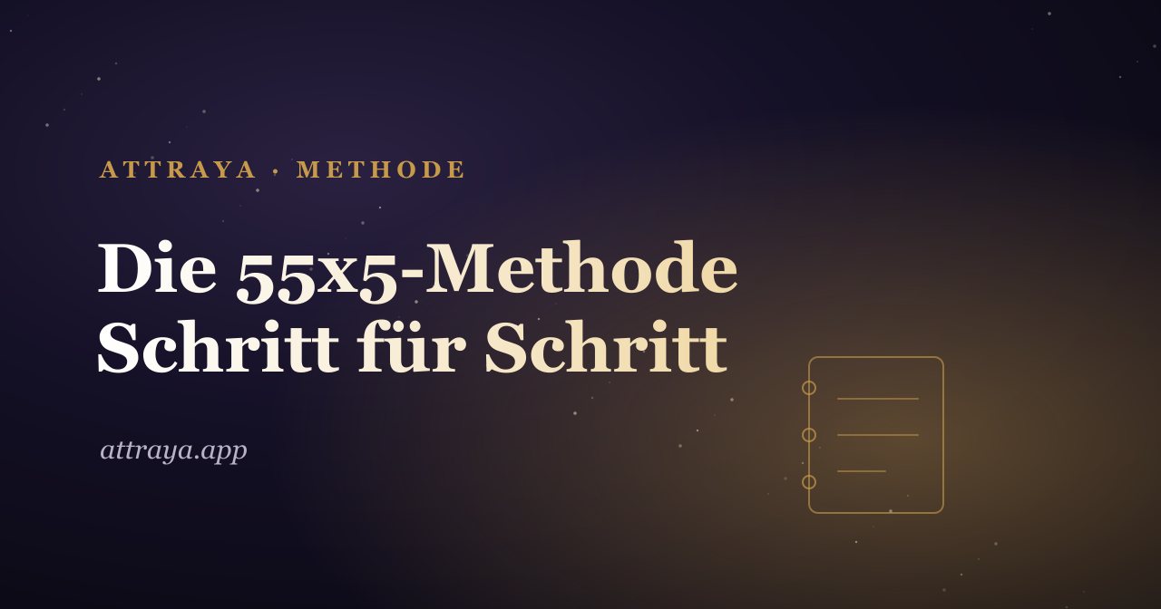Die 55x5-Manifestations-Methode