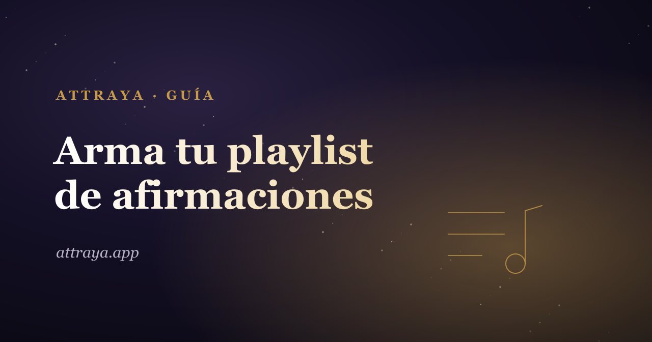 Arma tu playlist de afirmaciones con los mixes