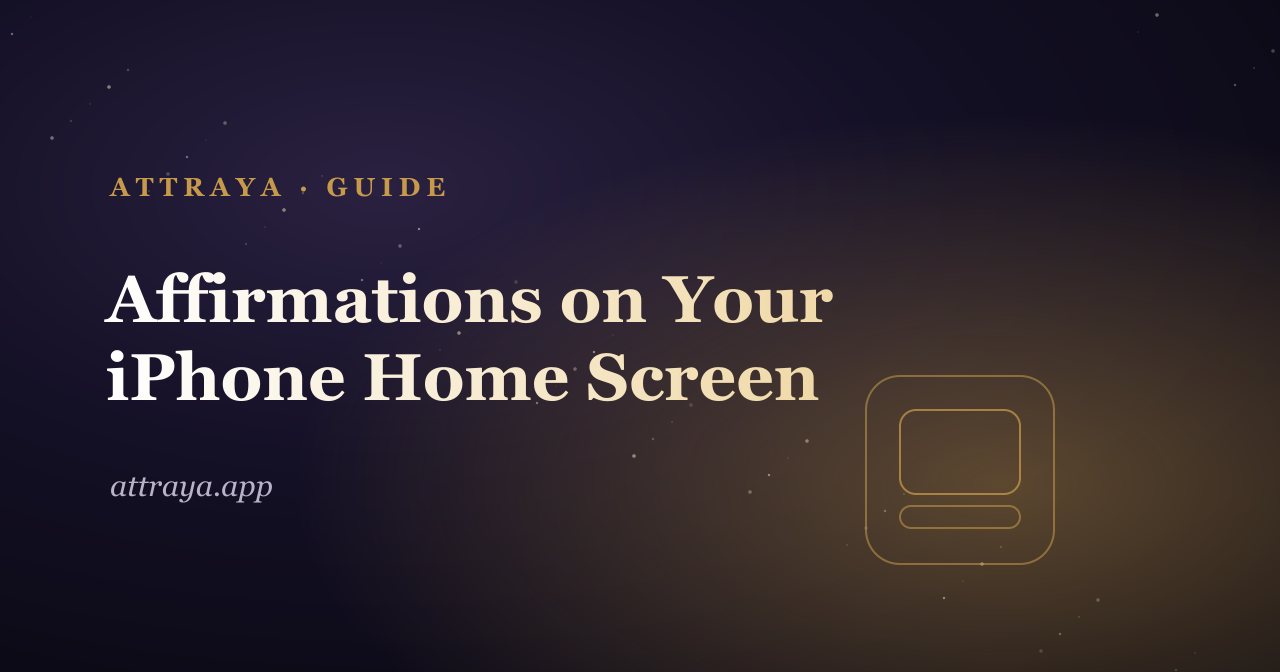 Affirmations Home Screen Widget