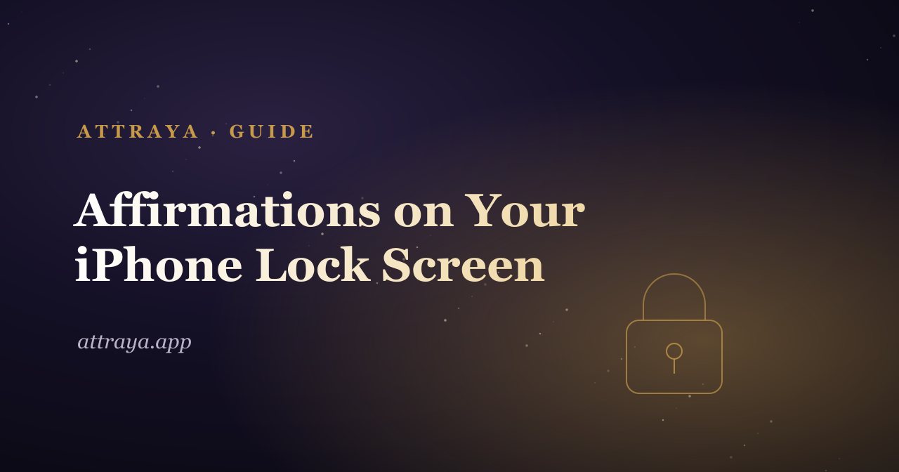 Affirmations on Your Lock Screen