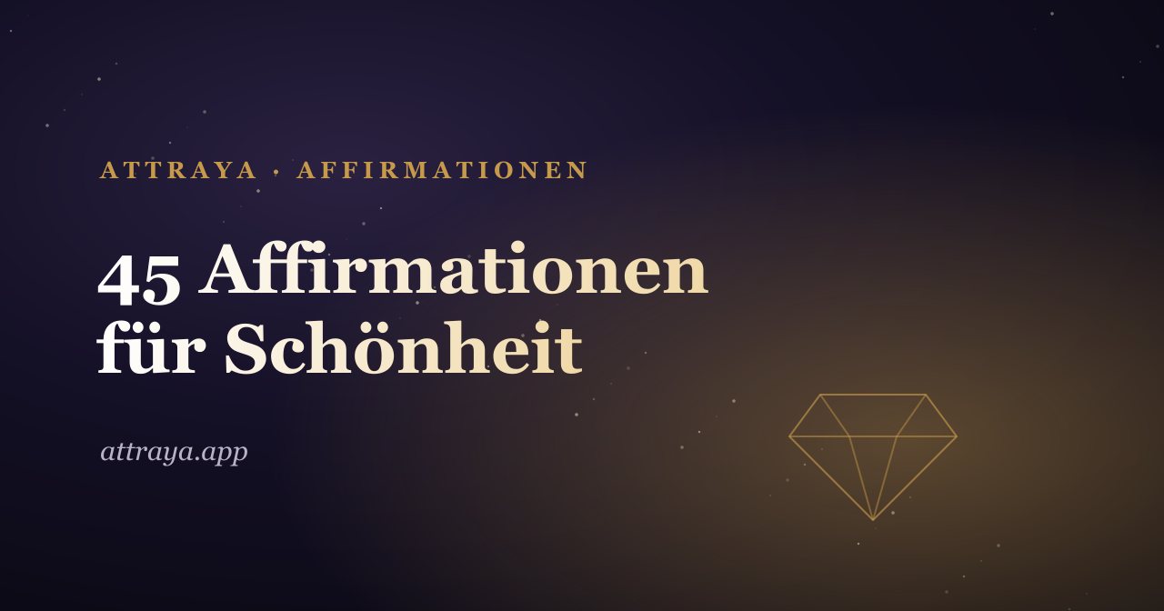 45 Schönheits-Affirmationen für den Spiegel
