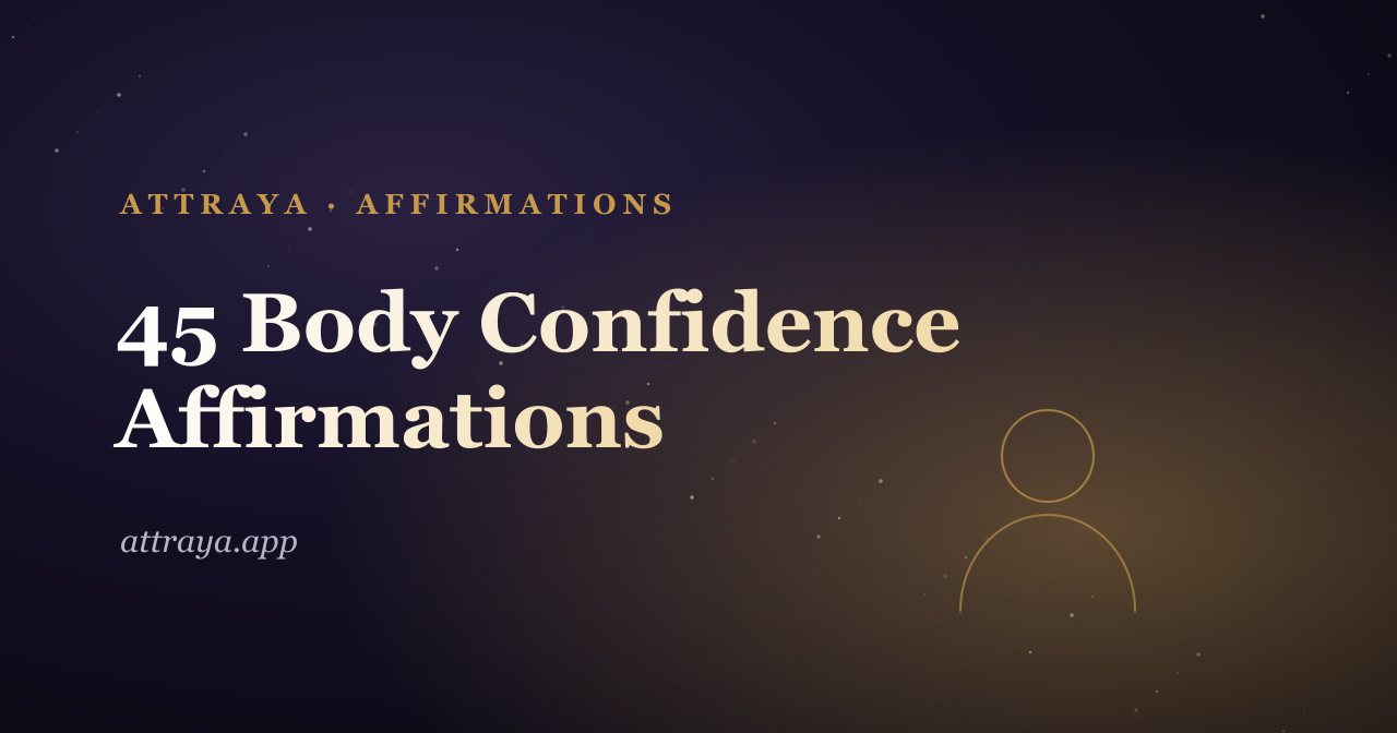 45 Body Confidence Affirmations