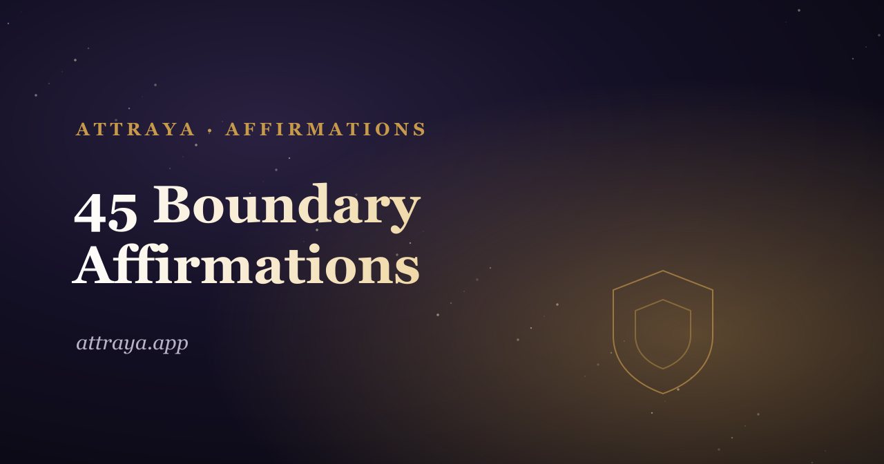 45 Boundary Affirmations for Saying No