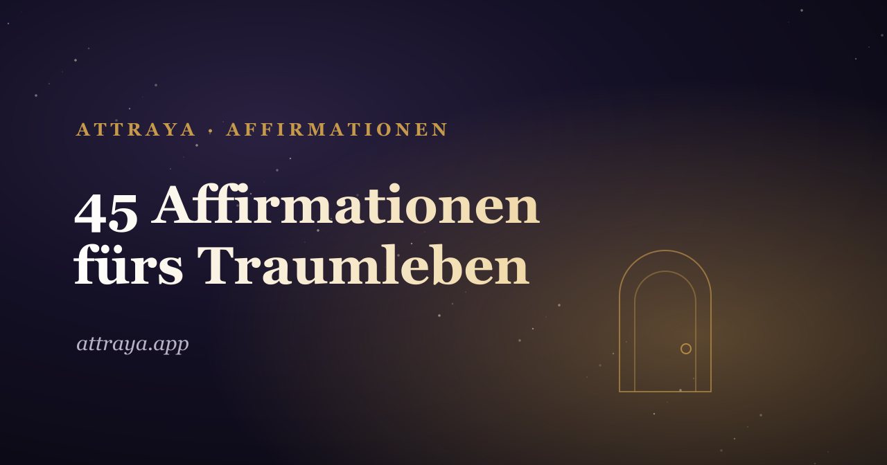45 Traumleben-Affirmationen