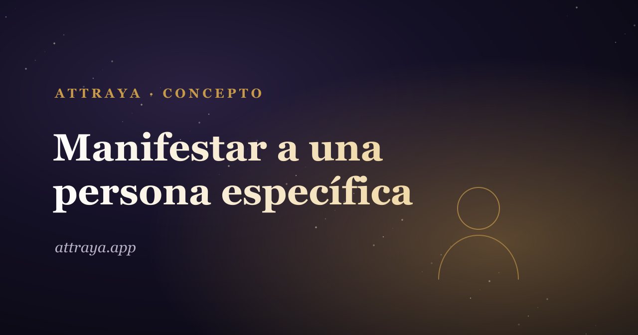 Cómo manifestar a una persona específica