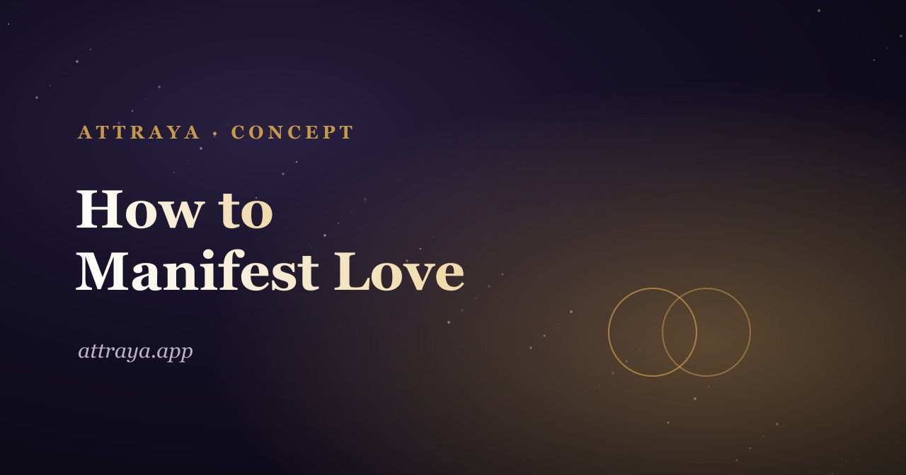 How to Manifest Love