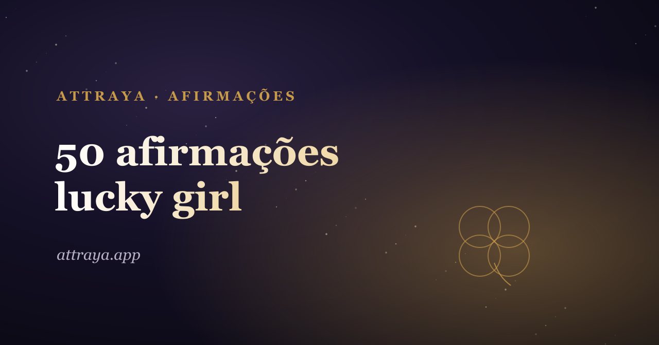 50 afirmações lucky girl
