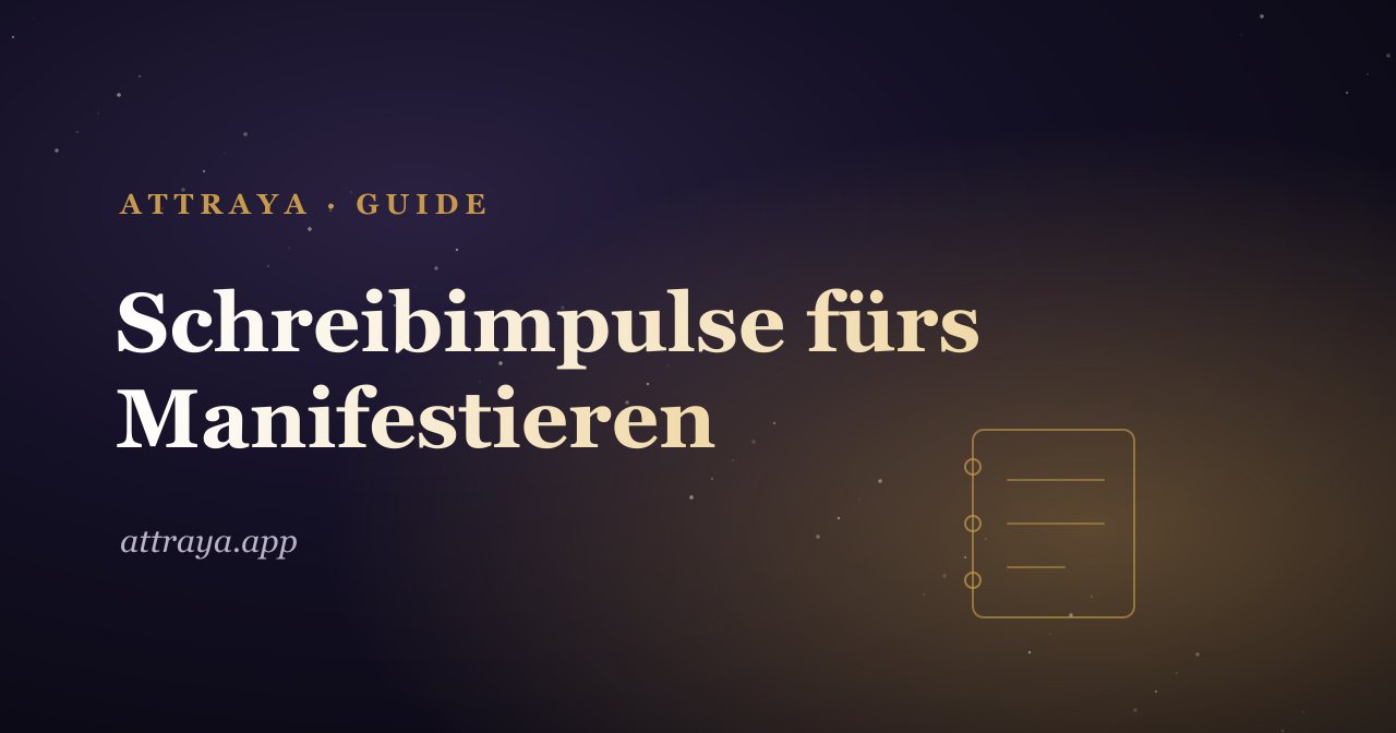 20 Schreibimpulse fürs Manifestieren