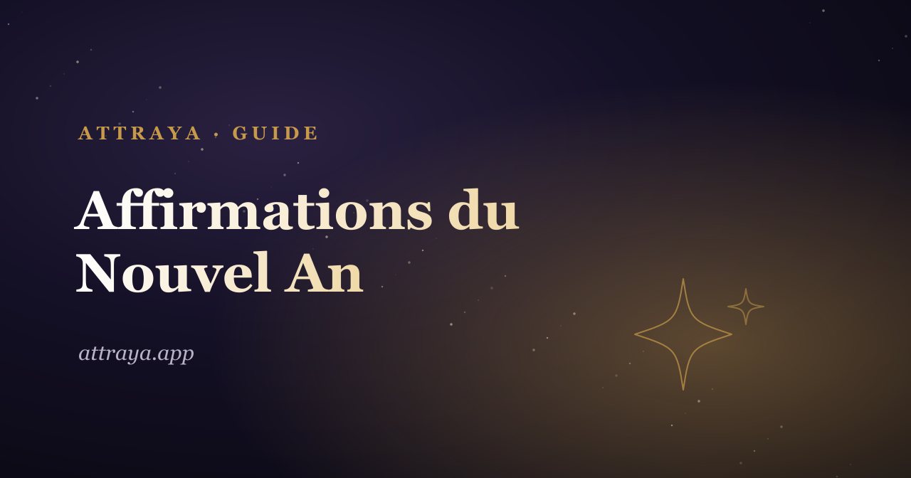 Affirmations pour la nouvelle année