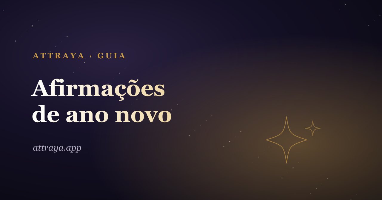 Afirmações de ano novo