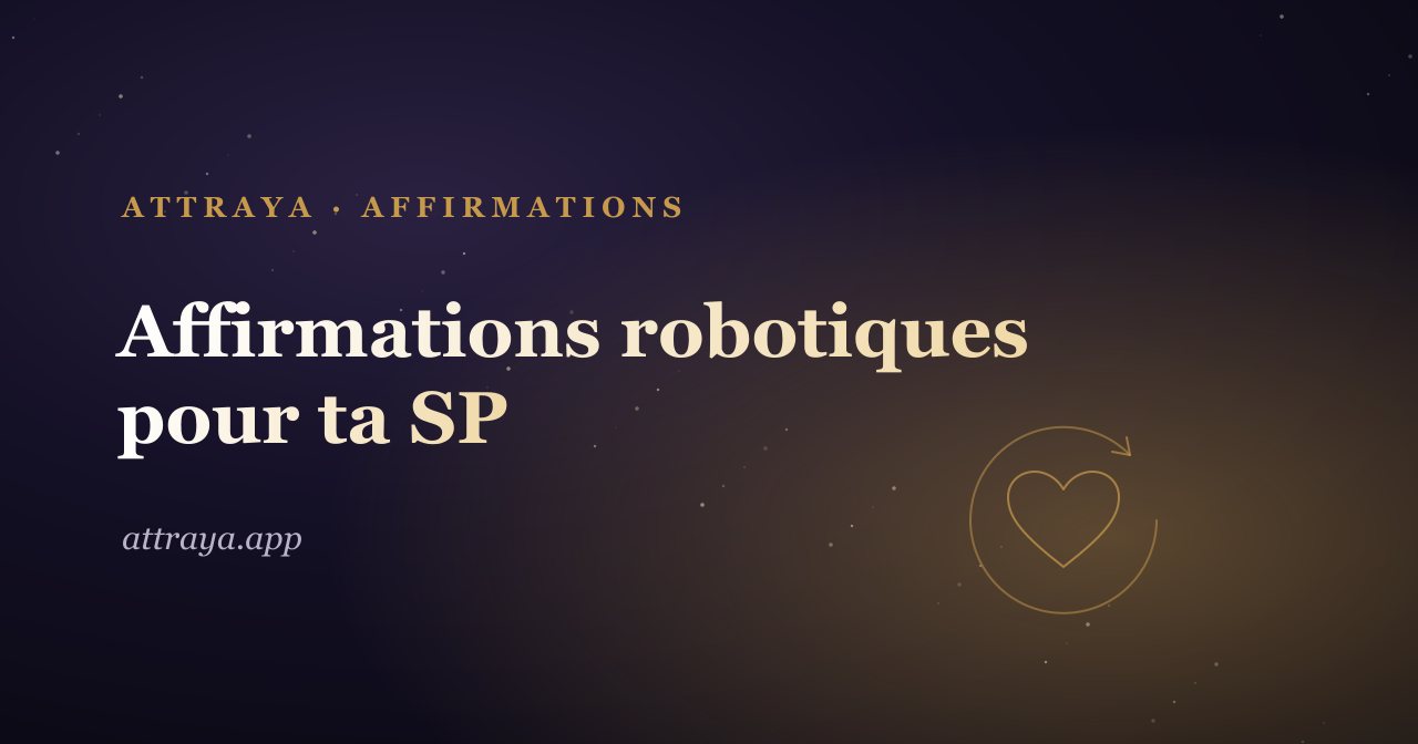 Affirmations robotiques pour une personne spécifique