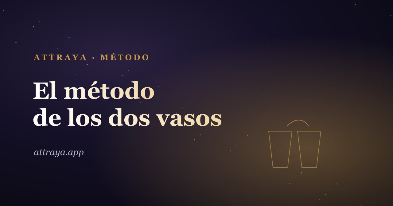 El método de los dos vasos