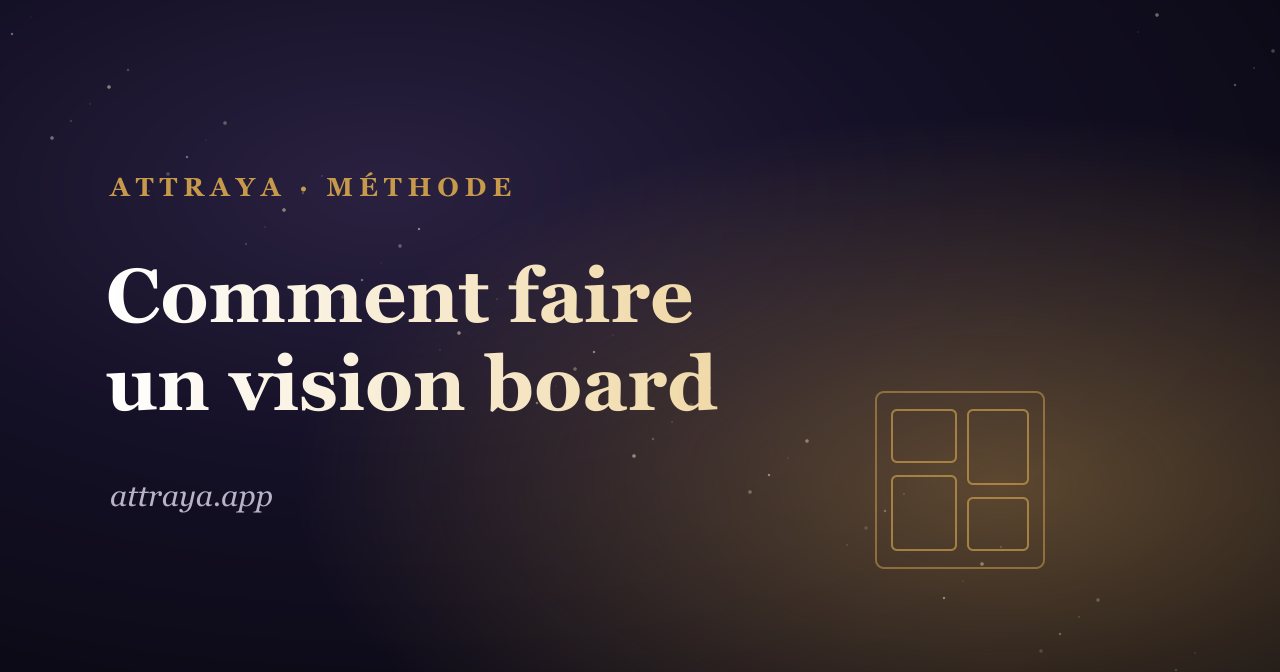 Comment faire un vision board