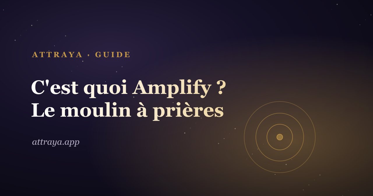 C'est quoi Amplify ? Le moulin à prières numérique