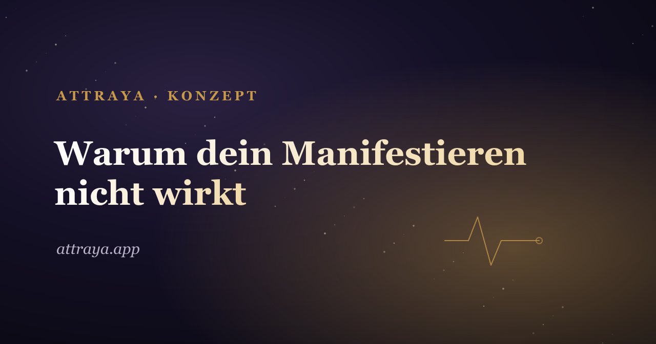Warum dein Manifestieren nicht wirkt