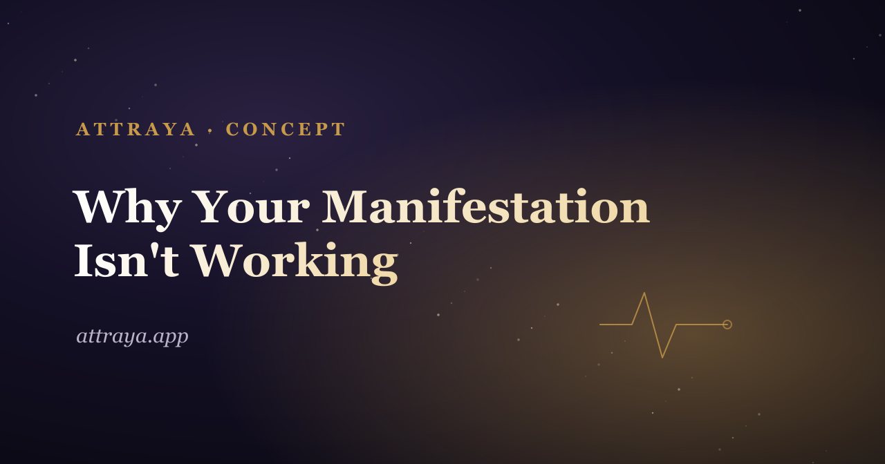 Why Your Manifestation Isn't Working