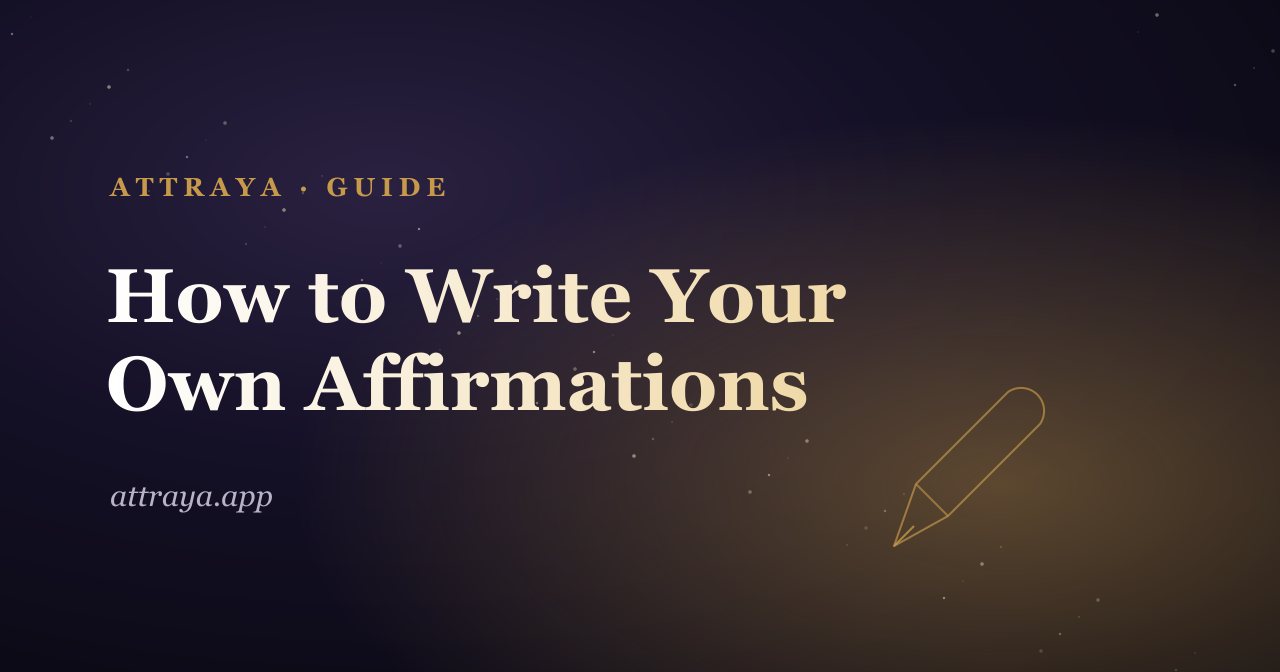 How to Write Your Own Affirmations