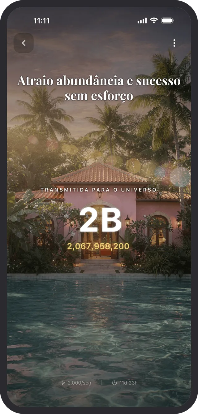Amplifique uma afirmação o tempo todo